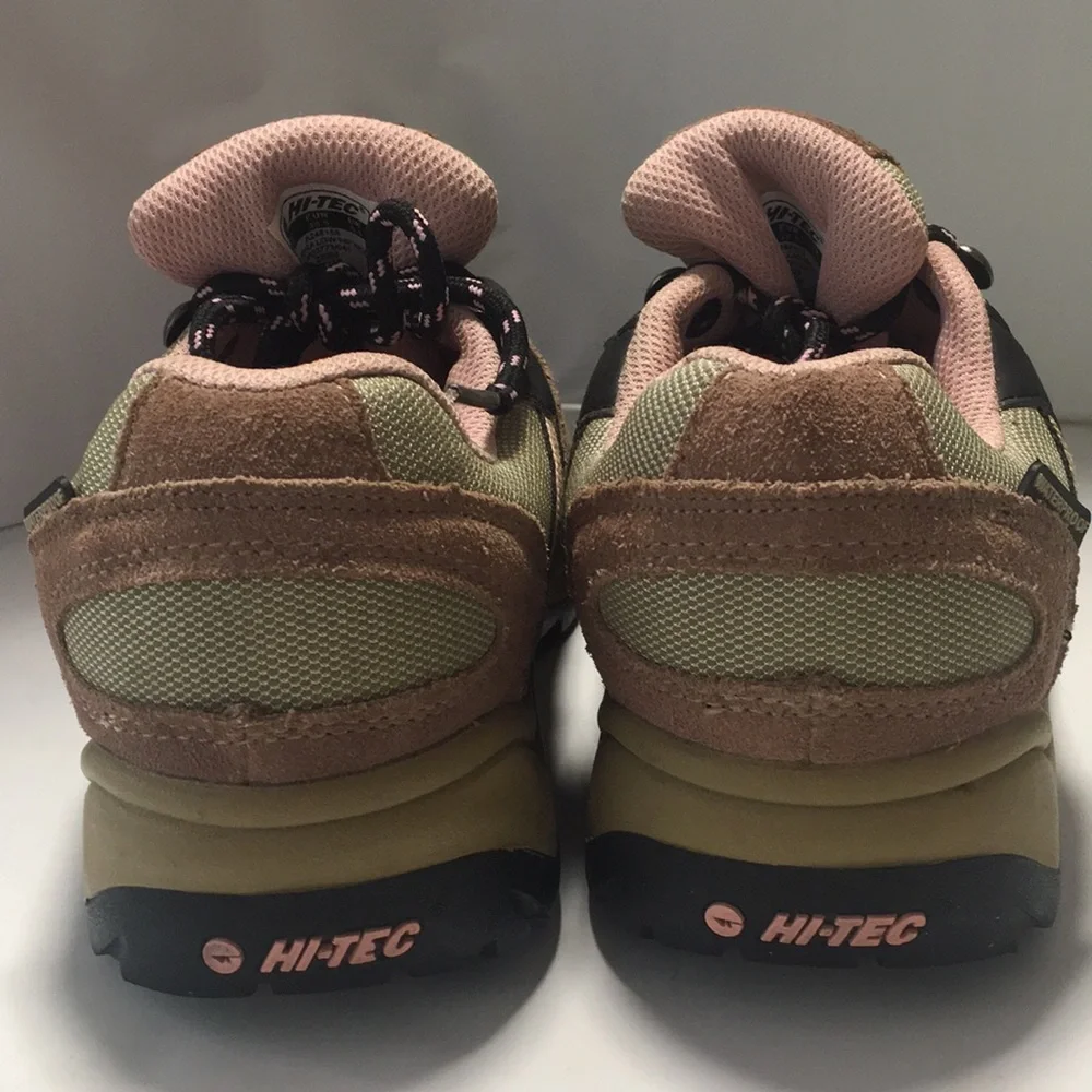 - Hi-Tec womens hiker waterproof tan/pink suede size 7 1/2